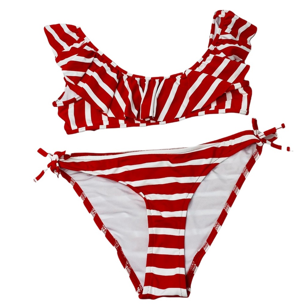 MILLY MINIS**Red Striped Bikini Set**Size 14/16**$145